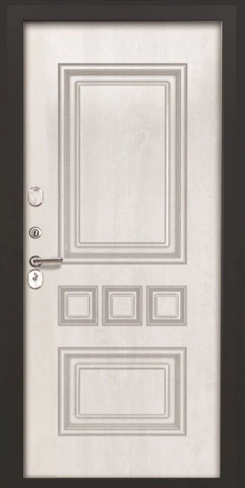 Входная дверь ДвериПРО L-Термо серебро фл-608 винорит white DPRO220766 внутренняя сторона