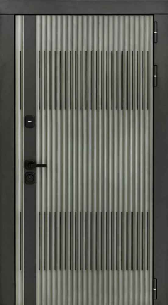 Входная дверь ДвериПРО Elfy ФЛ-185 (10мм, ПВХ ясень белый) DPRO196645 внешняя сторона