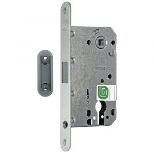 Замок межкомнатный магнитный под цилиндр Soft 11М MCR, матовый хром /128:6429/