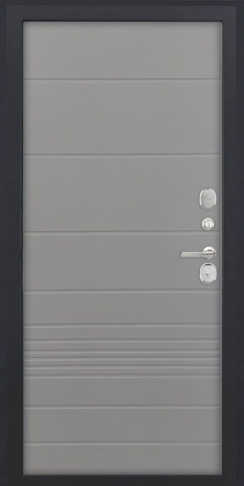 Входная дверь ДвериПРО Модель L-46 ФЛ-700 (10мм, ясень грей) DPRO196555 внутренняя сторона