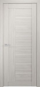 Межкомнатная дверь ЛУ-17 капучино (стекло сатинат, 900x2000)