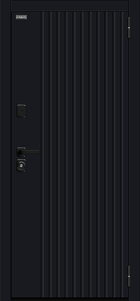 Входная дверь Вижн/SBlack Black Shell/White Silk BR6251 внешняя сторона