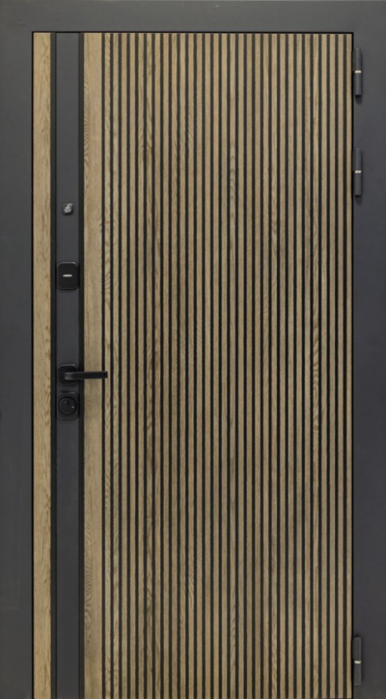 Входная дверь ДвериПРО Rosna СБ-1 (ст. белое, 16мм, венге) DPRO196912 внешняя сторона