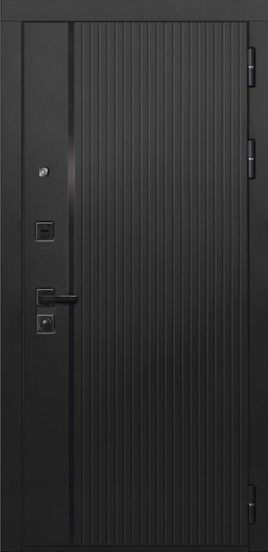 Входная дверь ДвериПРО L-45 СБ-1 (ст. белое, 16мм, беленый дуб) DPRO196848 внешняя сторона